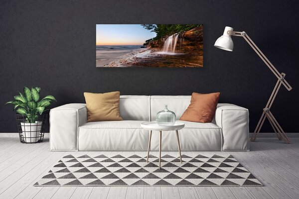 Obraz na plátne Vodopád príroda 125x50 cm
