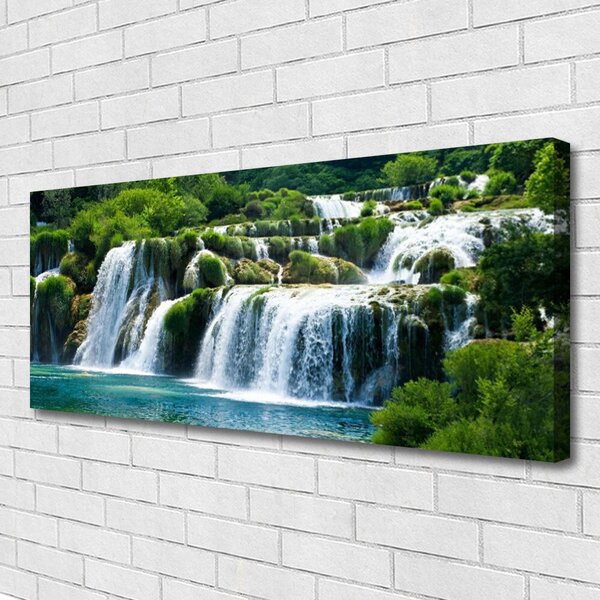 Obraz na plátne Vodopád príroda 125x50 cm