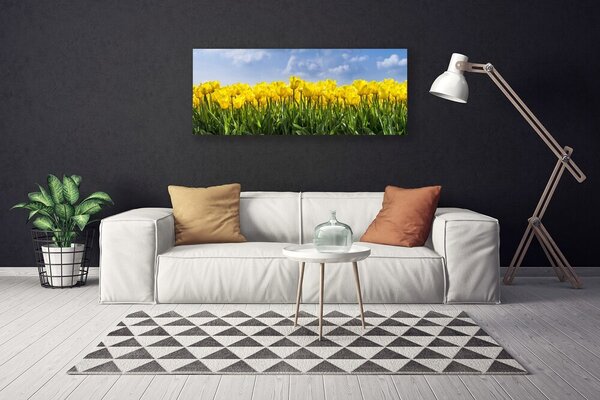 Obraz Canvas Tulipány kvety rastlina 125x50 cm