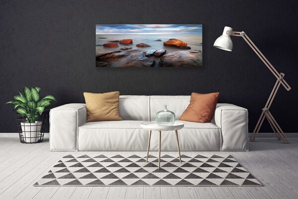 Obraz Canvas Kamene more príroda 125x50 cm