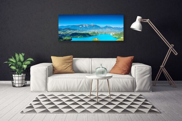 Obraz Canvas Hora jazero príroda 125x50 cm