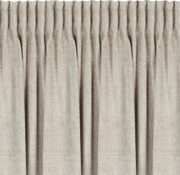 Dekorstudio Ženilkový záves NESKA s riasiacou páskou 140x270cm - svetlobéžový