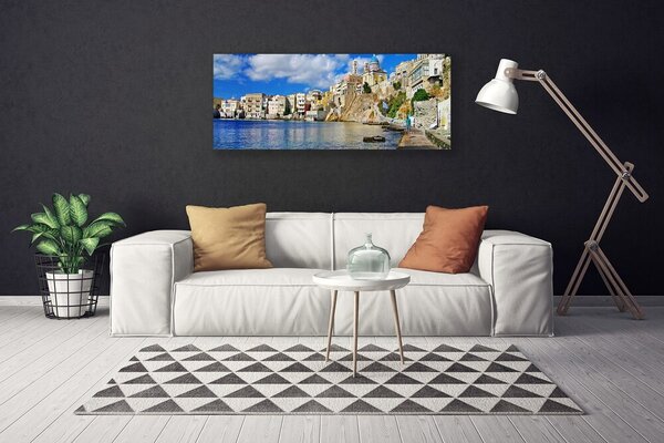 Obraz Canvas Mesto more architektúra 125x50 cm