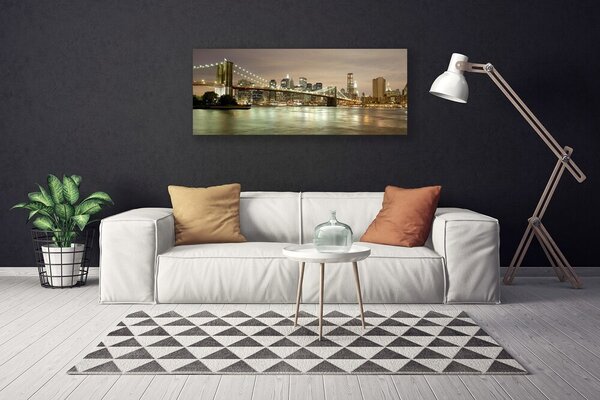 Obraz Canvas Mesto most architektúra 125x50 cm