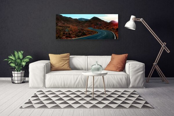 Obraz Canvas Cesta hory púšť 125x50 cm
