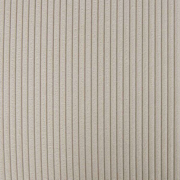 Taburet béžový menčestrový čalúnený 80 x 80 x 35 cm štvorcový minimalistický moderný dizajn