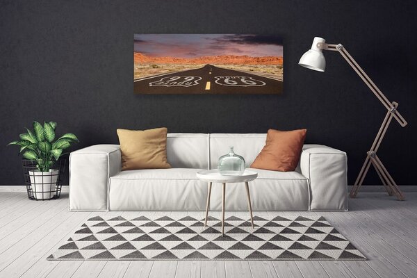 Obraz Canvas Diaľnica cesta púšť 125x50 cm