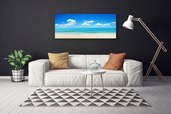 Obraz Canvas More modré nebo 125x50 cm