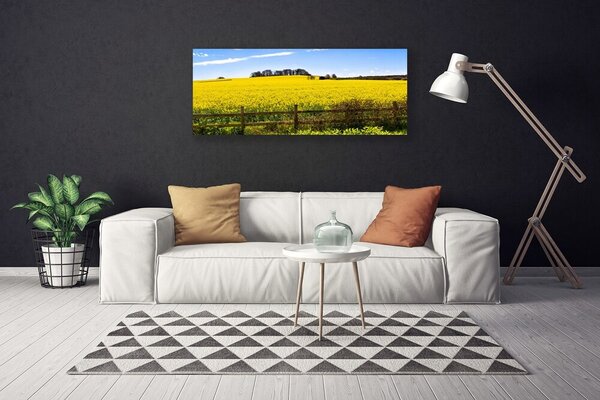 Obraz Canvas Pole rastlina krajina 125x50 cm