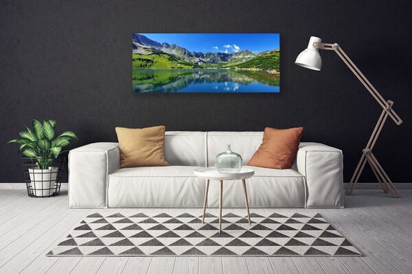 Obraz Canvas Hora jazero príroda 125x50 cm