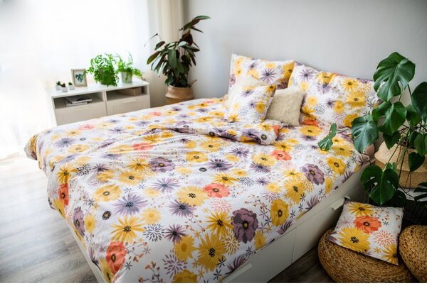 Jahu Posteľné obliečky 3dielne Daisy 140x200 + 70x90 + povláček 40x40 cm