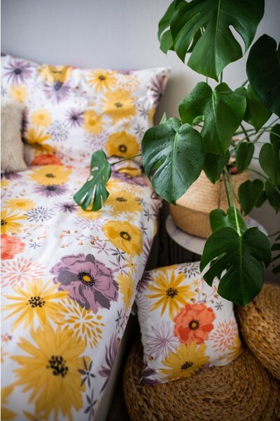 Jahu Posteľné obliečky 3dielne Daisy 140x200 + 70x90 + povláček 40x40 cm