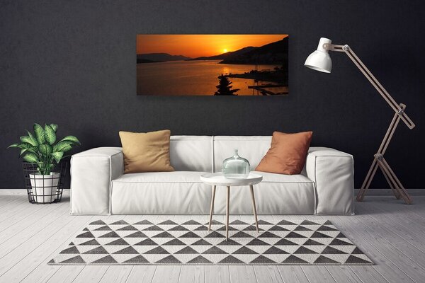 Obraz Canvas More hory príroda 125x50 cm