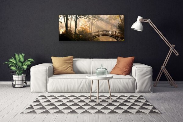 Obraz Canvas Les most architektúra 125x50 cm