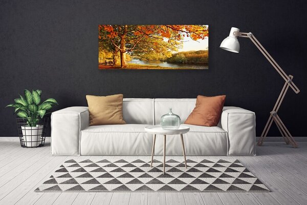Obraz Canvas Strom jazero príroda 125x50 cm