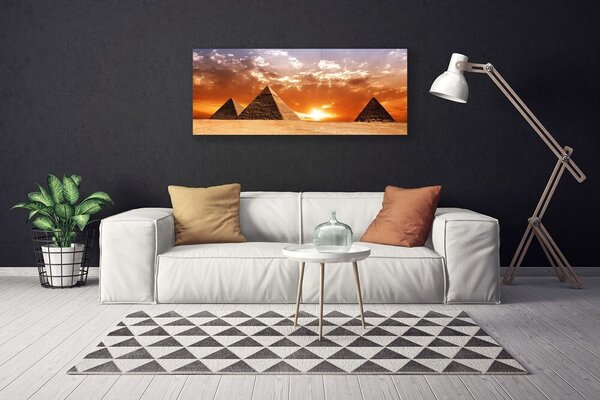 Obraz Canvas Pyramídy architektúra 125x50 cm