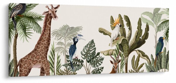 Obraz - Obyvatelia Afriky (120x50 cm)