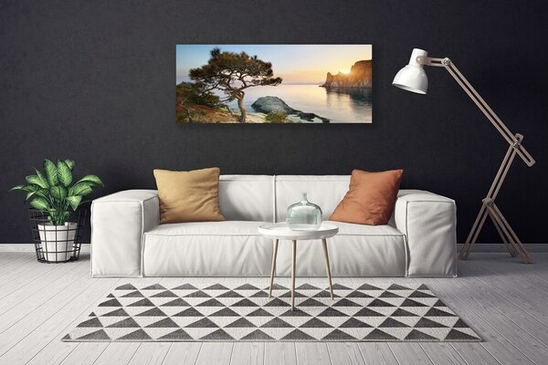 Obraz Canvas Jazero strom príroda 125x50 cm