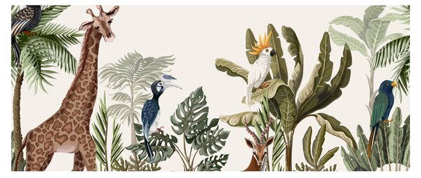 Obraz - Obyvatelia Afriky (120x50 cm)