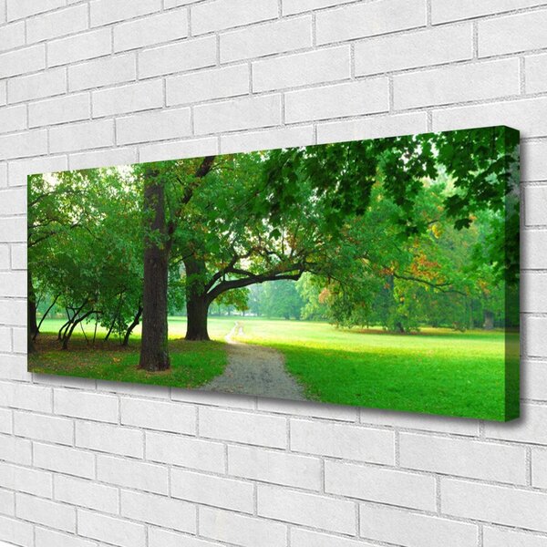 Obraz Canvas Chodník stromy príroda 125x50 cm