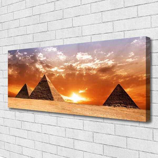 Obraz Canvas Pyramídy architektúra 125x50 cm
