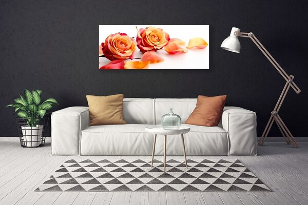 Obraz Canvas Ruže kvety rastlina 125x50 cm