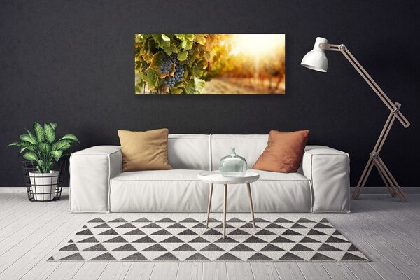 Obraz Canvas Hrozno listy kuchyňa 125x50 cm