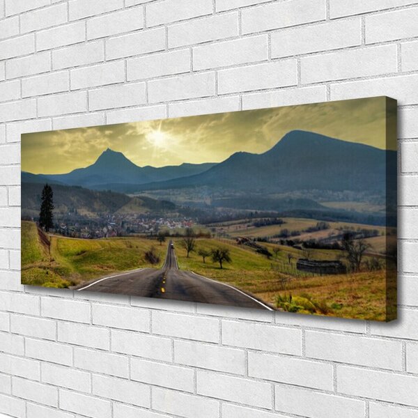 Obraz Canvas Cesta hora krajina 125x50 cm