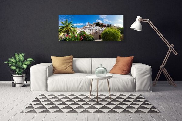 Obraz Canvas Mesto palma krajina 125x50 cm