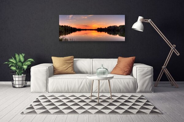 Obraz Canvas Jazero les príroda 125x50 cm