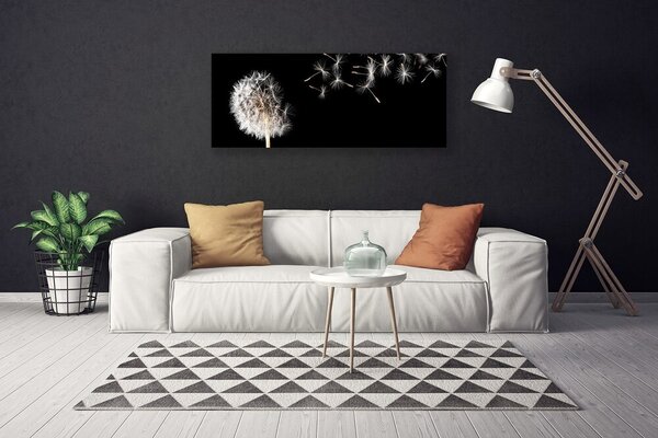 Obraz Canvas Púpava kvet kvapky 125x50 cm