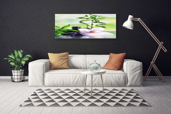 Obraz Canvas Orchidea bambus zen kúpele 125x50 cm