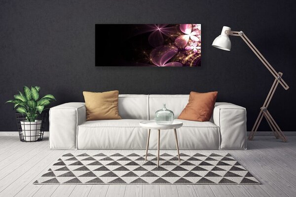 Obraz Canvas Abstrakcie kvety umenie 125x50 cm