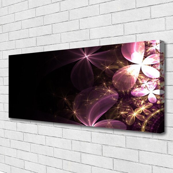 Obraz Canvas Abstrakcie kvety umenie 125x50 cm