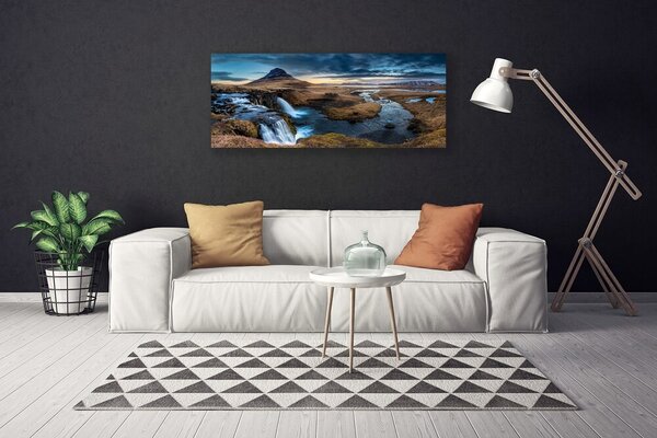 Obraz Canvas Vodopád rieka príroda 125x50 cm