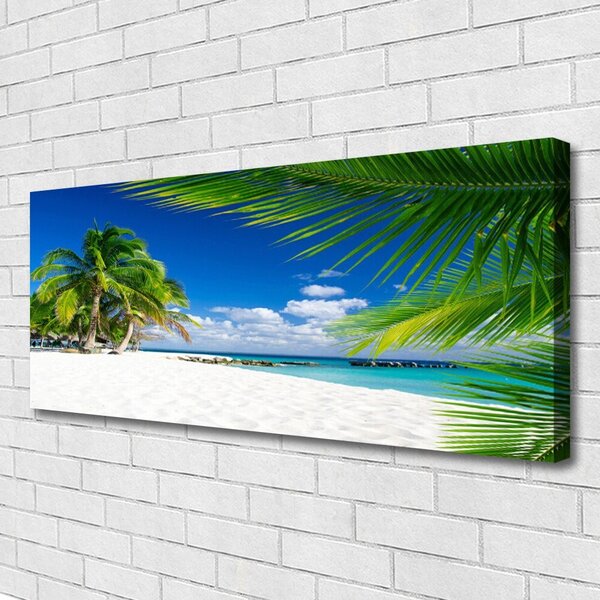 Obraz Canvas Tropická pláž more výhľad 125x50 cm