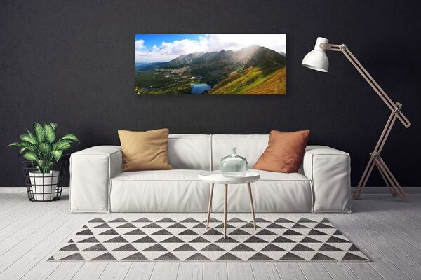 Obraz Canvas Hory lúka príroda 125x50 cm
