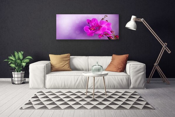 Obraz Canvas Kvety plátky orchidea 125x50 cm
