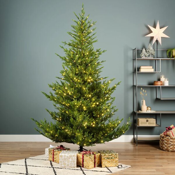 Umelý vianočný stromček Norway 210 cm LED - Výška 210 cm - Zelené stromčeky - 131 do 160cm