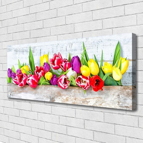 Obraz Canvas Tulipány kvety príroda 125x50 cm