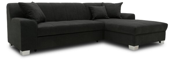 ROHOVÁ SEDAČKA, textil, čierna MID.YOU - Sedačky, Online Only