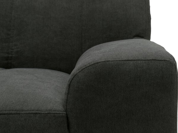 ROHOVÁ SEDAČKA, textil, čierna MID.YOU - Sedačky, Online Only
