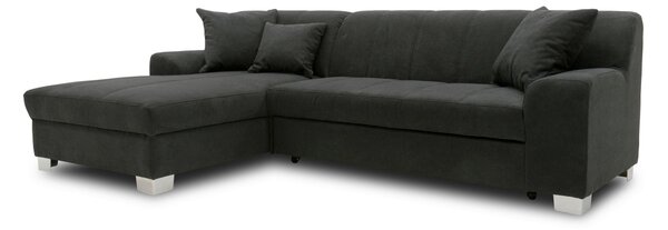 ROHOVÁ SEDAČKA, textil, čierna MID.YOU - Sedačky, Online Only
