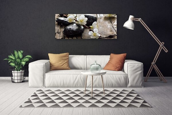 Obraz Canvas Kvety kamene zen 125x50 cm
