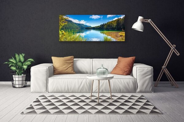 Obraz Canvas Hory les príroda jazero 125x50 cm