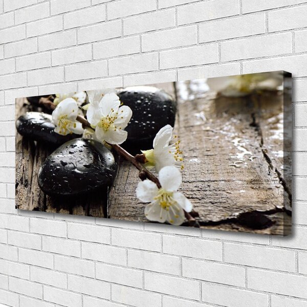 Obraz Canvas Kvety kamene zen 125x50 cm