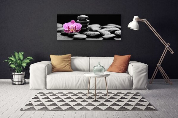 Obraz Canvas Kvet kamene umenie 125x50 cm
