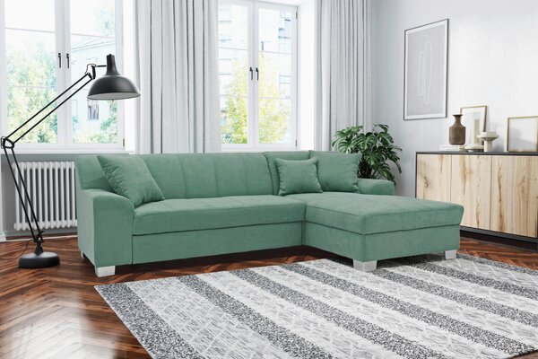 ROHOVÁ SEDAČKA, textil, mätovozelená MID.YOU - Sedačky, Online Only