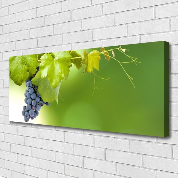 Obraz Canvas Hrozno listy kuchyňa 125x50 cm