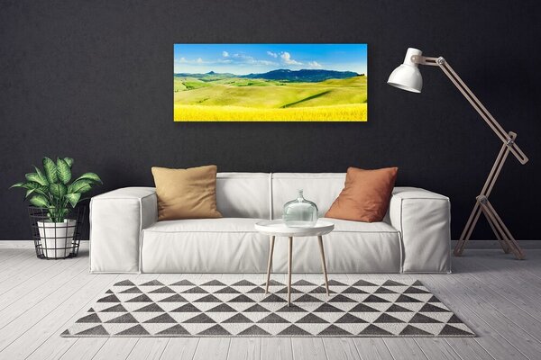 Obraz Canvas Dedina hory príroda 125x50 cm